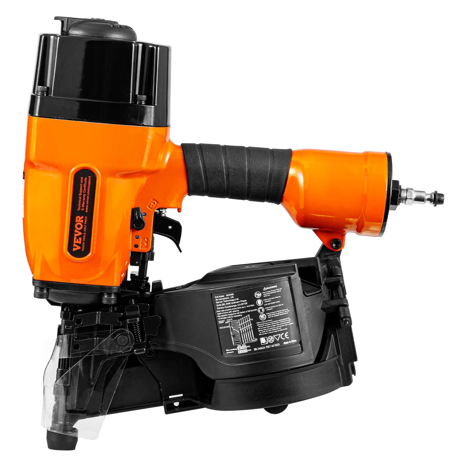 HOT/ Coil Framing Nailer MCN90,1-3/4" to 3-1/2" 15 Degree Pneumatic Framing Nai