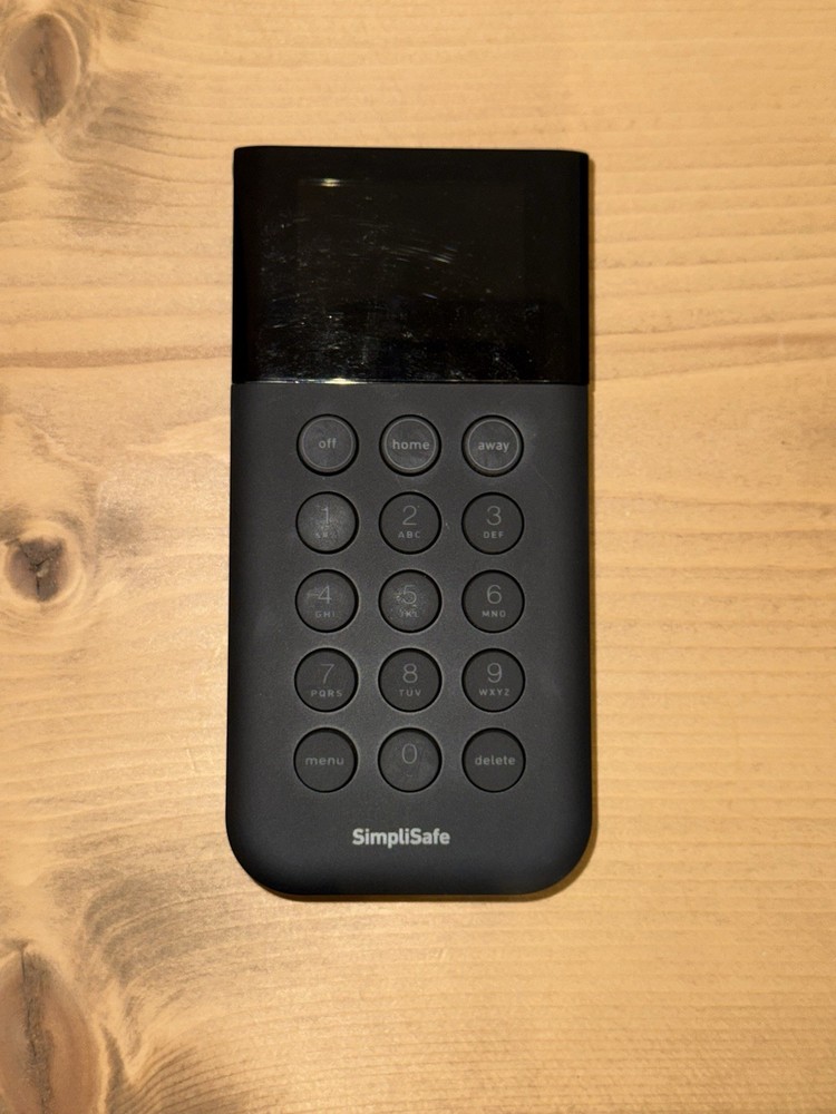 SimpliSafe Home Security System Wireless Security Keypad KP3W SSKP3 -Black Color