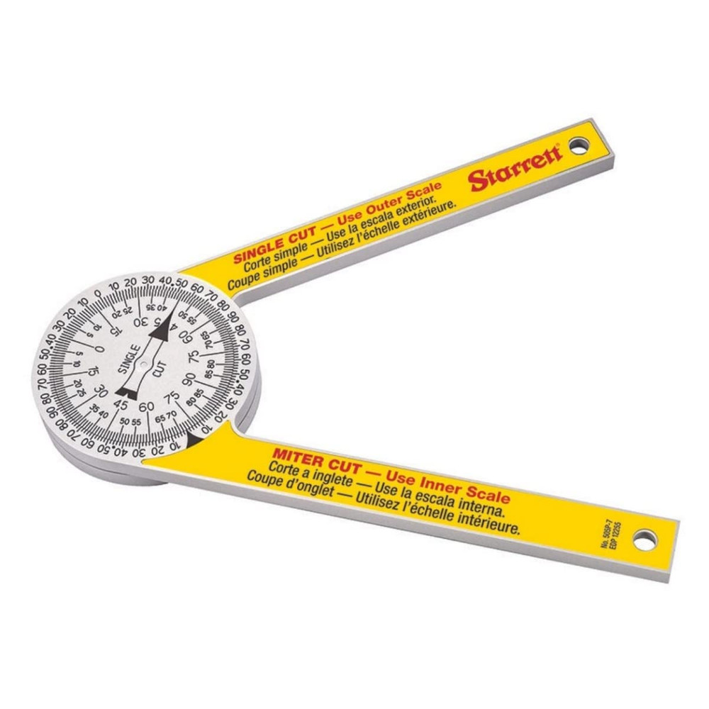 Prosite Miter Protractor Angle Finder with Two Laser Engraved Scales - Ideal for
