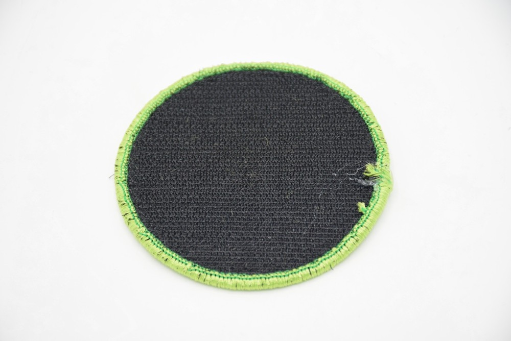 SPIRITUS SYSTEMS X TACHUNTFISH LIME LOBO LOGO PATCH HOOK/LOOP BACKING RARE WAFFL