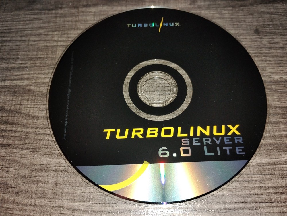 TurboLinux Server 6.0 Lite PC Linux Operating System Software CD-ROM 2000 x86