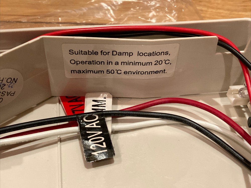 New EXIT Double-Face EMERGENCY RED Sign Model: JEE2RWE / 120V