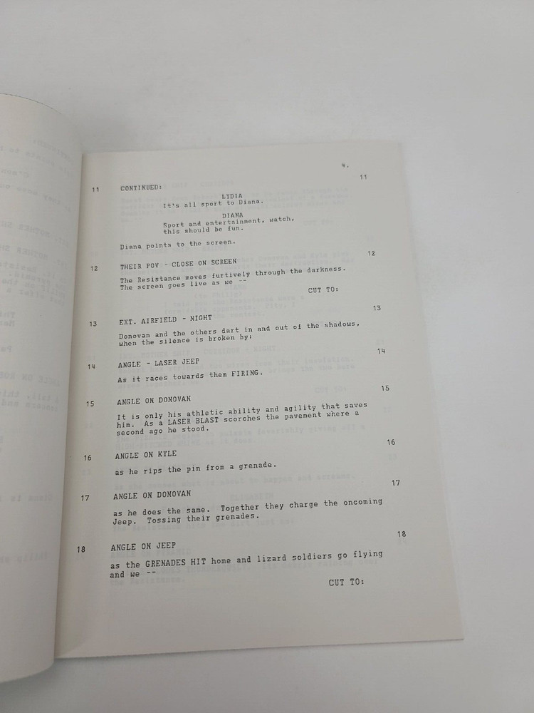V / David Abramowitz 1985 TV Script, Leslie Bevis "The Littlest Dragon"