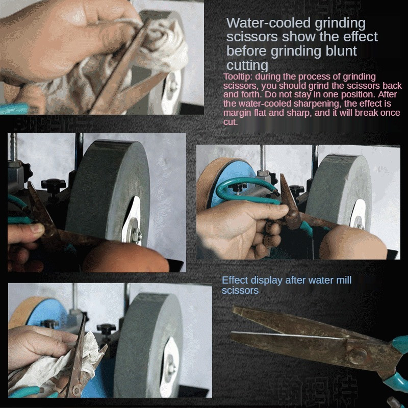Electric water-cooled knife sharpener desktop low-speed scissors sharpener