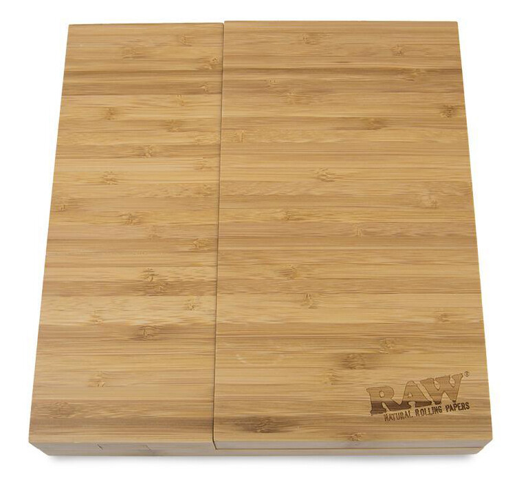 1x OFFICIAL RAW Triple Flip Bamboo Rolling Tray