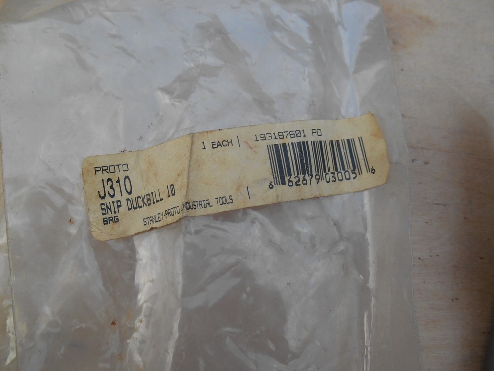 Proto J310 duckbill snips, New