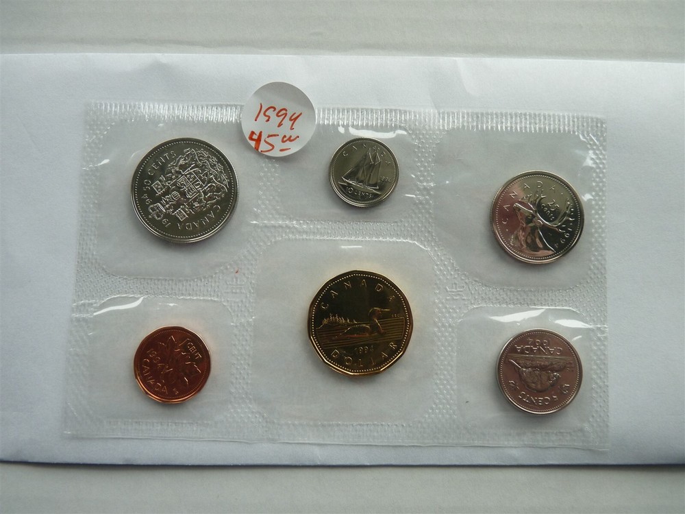 ORIGINAL  1994 CANADA SCEALE PL SET  ROYAL CANADA MINT