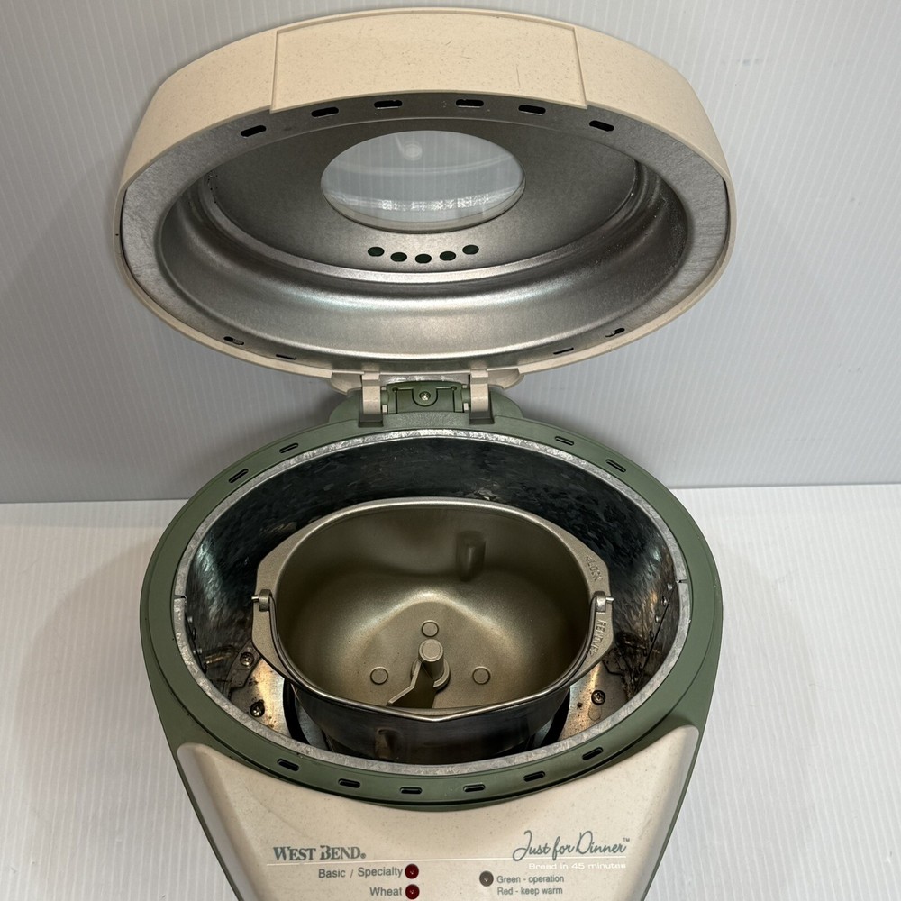 WEST BEND JUST FOR DINNER AUTOMATIC BREAD MAKER MACHINE MODEL 41077 WORKS GREAT!