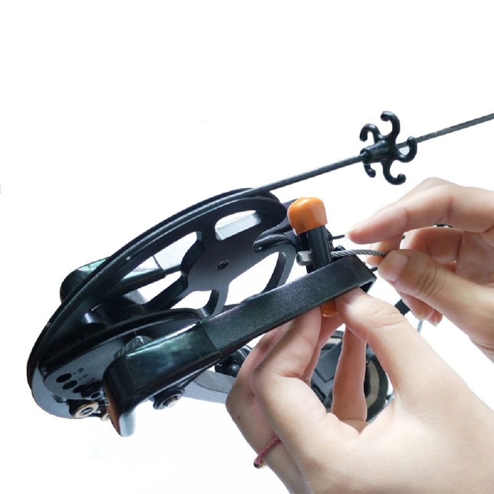 SHARROW Portable Hand Held Compound Bow Press with 2 Quad Brackets Bow String...