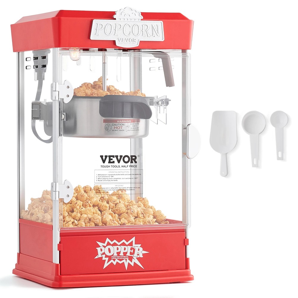 4Oz Popcorn Maker Commercial Popcorn Making Machine Countertop 1.5 Gal per Batch