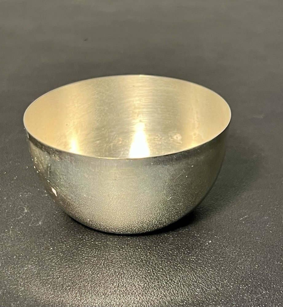 F.B. Rogers 1960s Silver Plate Revere-Style Nut Candy Salt Bowl, 3x1.75”