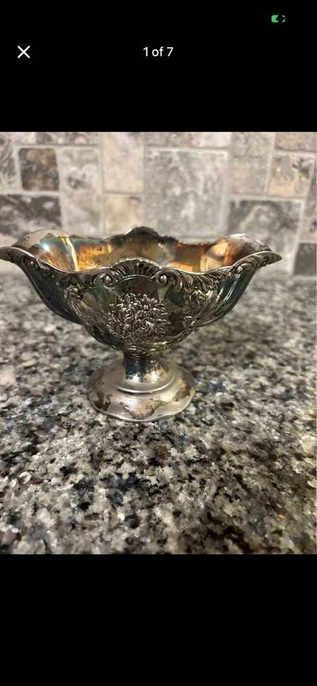 Vintage Silver Plated Compote/Trinket Dish