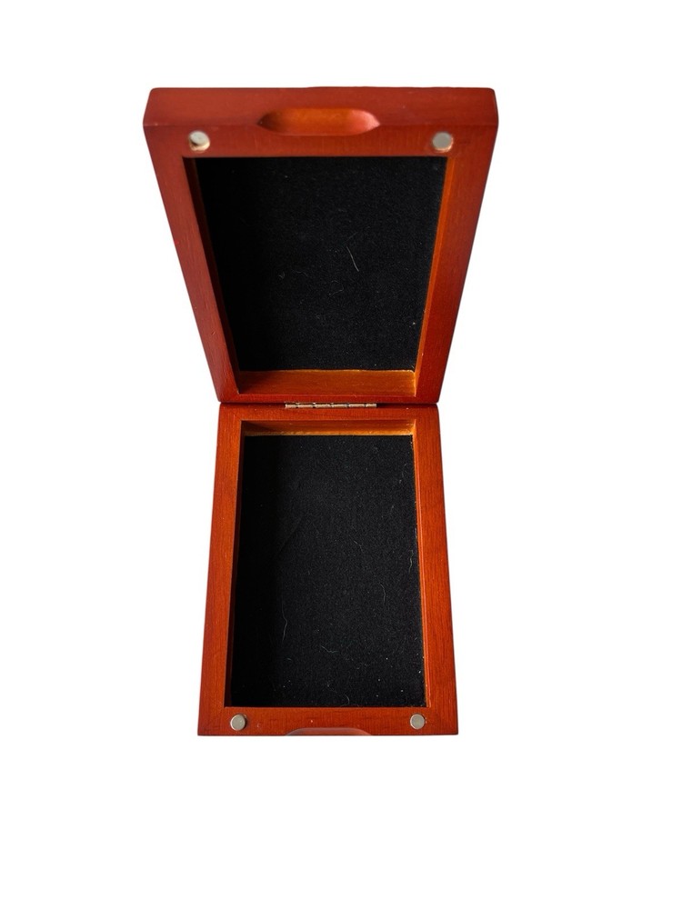 Wood Single Certified Coin Display Box