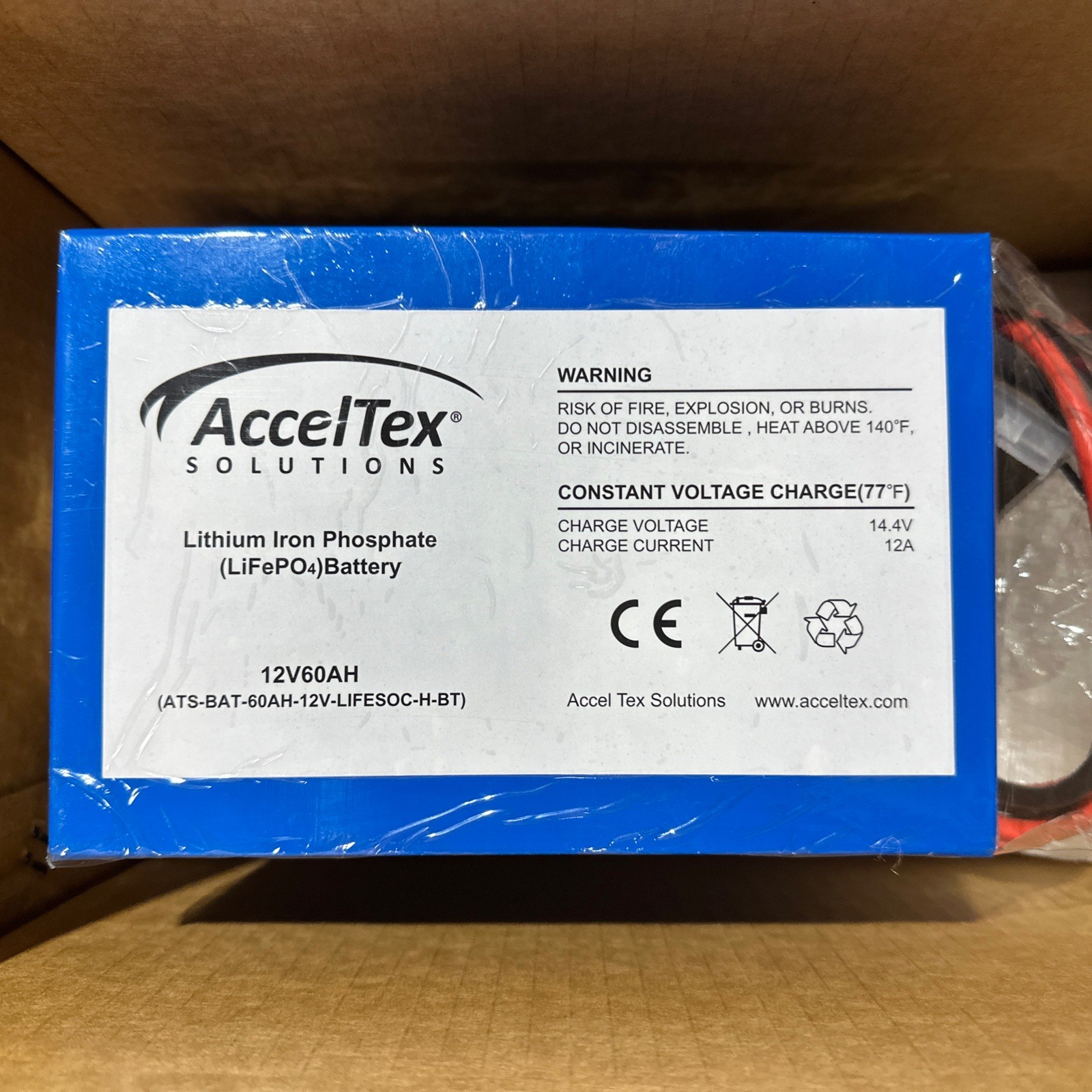 🔴ATS-BAT-60AH-12V-LIFESOC-H-BT 12V 60Ah LiFePO4 Lithium Battery w/ Heater, ‼️