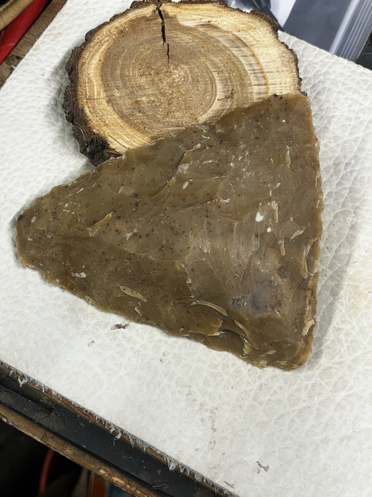 stone axe head~flint River Chert~USA MADE