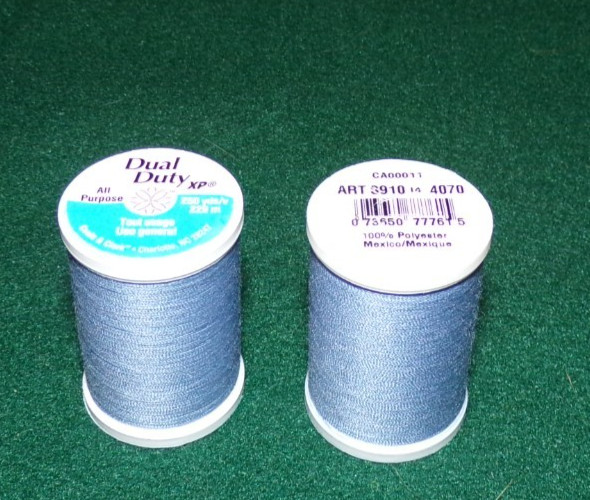 Dual Duty All Purpose Polyester Thread, 250 yards, Cloudy Blue (4070)