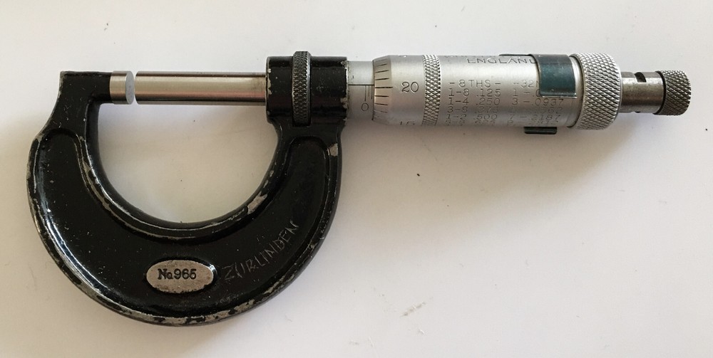 Vintage Boxed, ‘Moore & Wright’ Micrometer No. 965