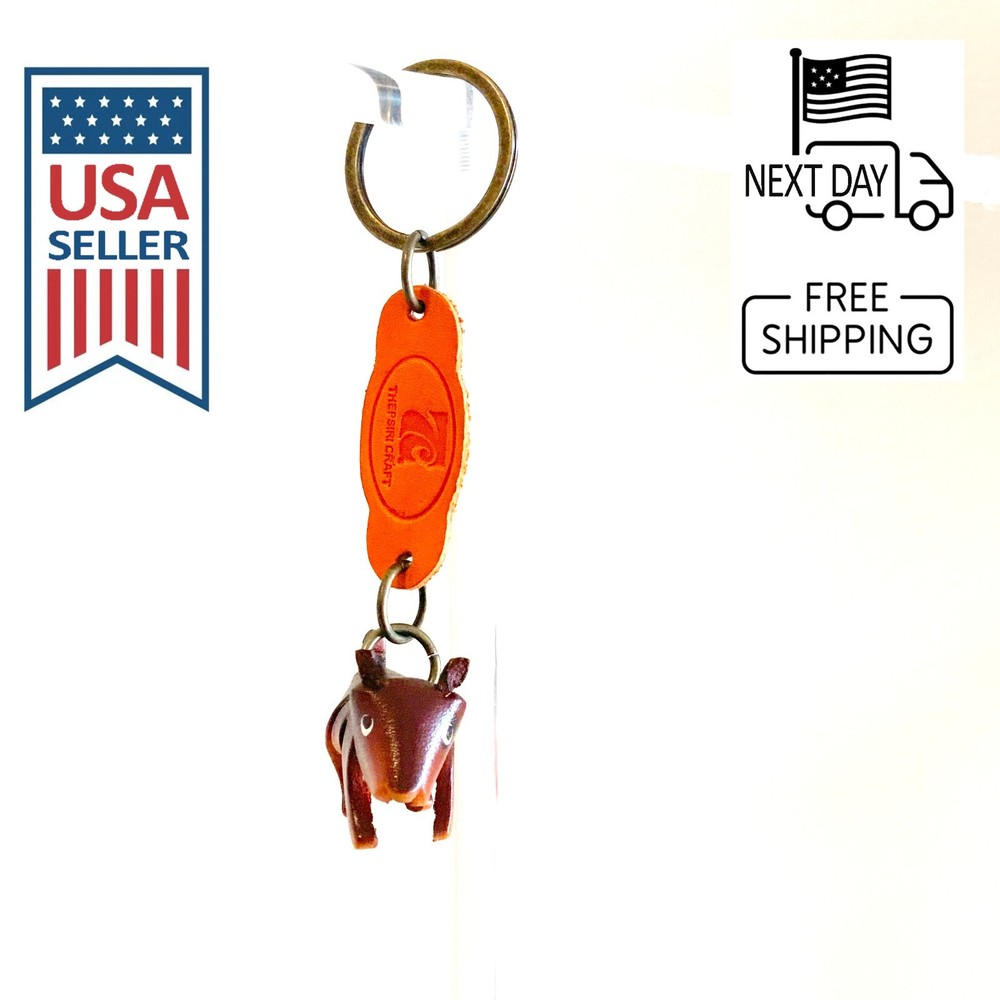 Bull Terrier Handmade Leather Keyring