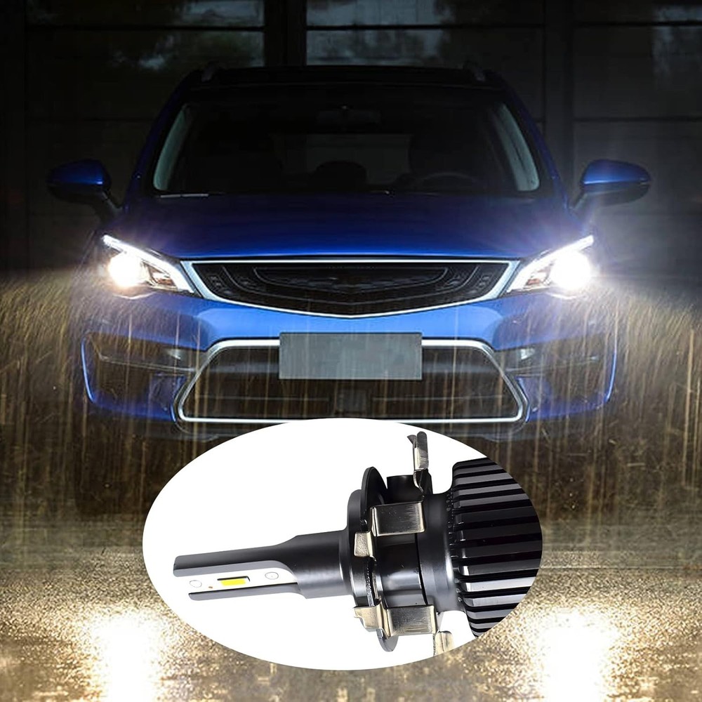 Effortless H7 LED Headlamp Installation with Adapter Retainers - 2 Pack