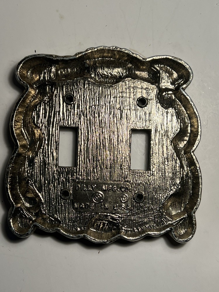 Dilly MFG Co. Single & Double Light Switch Plate Covers , Heavy Metal