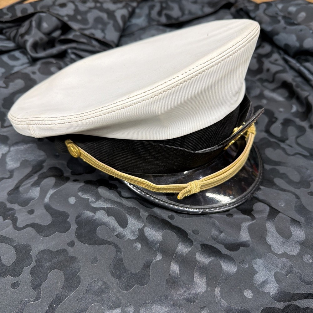 B02- US Navy Kingform Uniform Cap Officer Service Hat Authentic