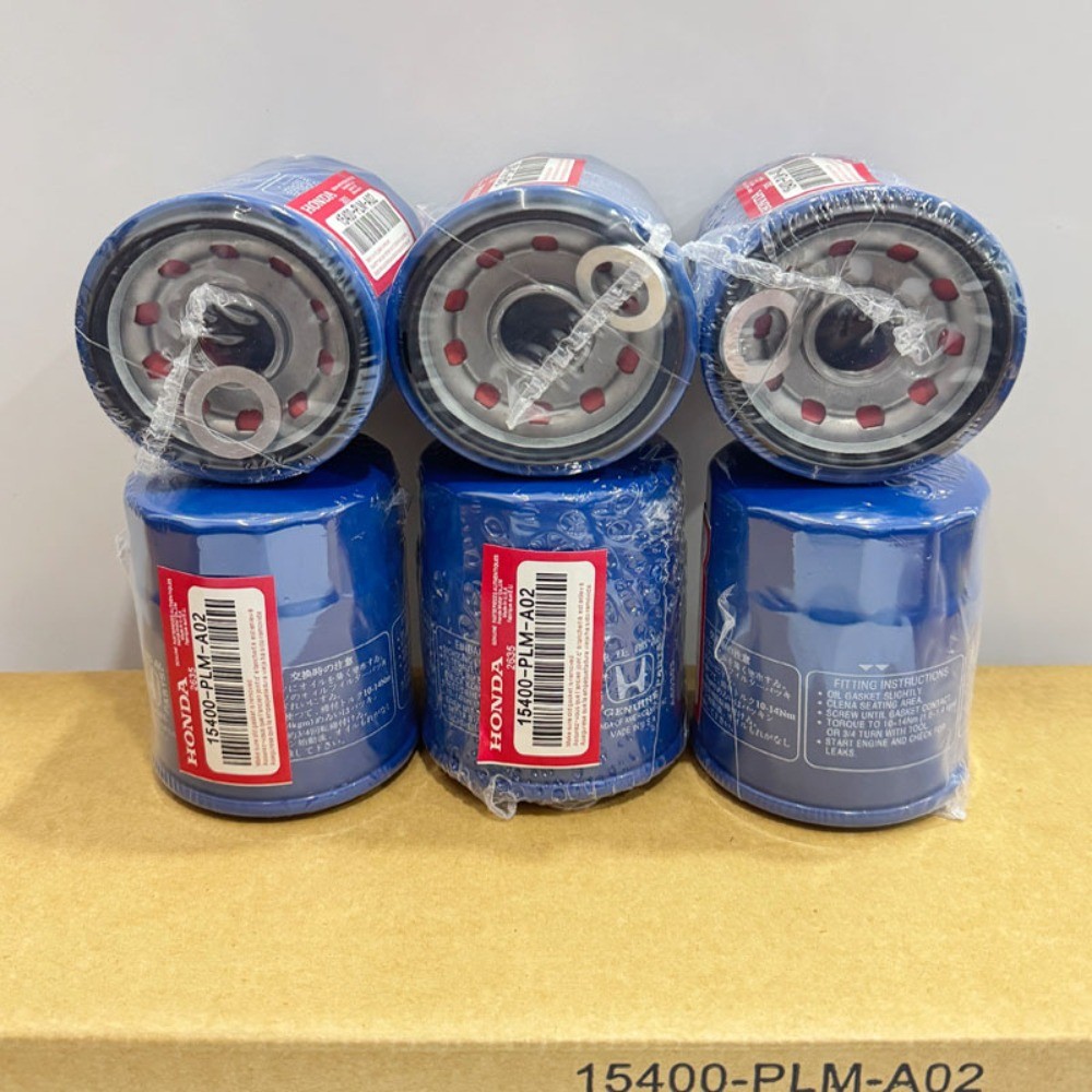 6Sets Honda Genuine Oil Filters WITH Drain Plug Washer 15400-PLM-A02 NEW SEALED