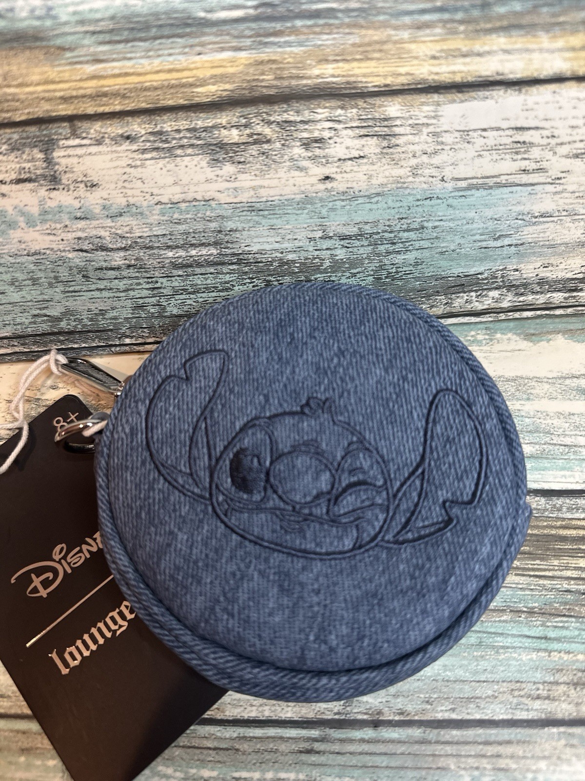 NEW Loungefly Disney Coin Purse Wristlet •Lilo & Stitch • Denim