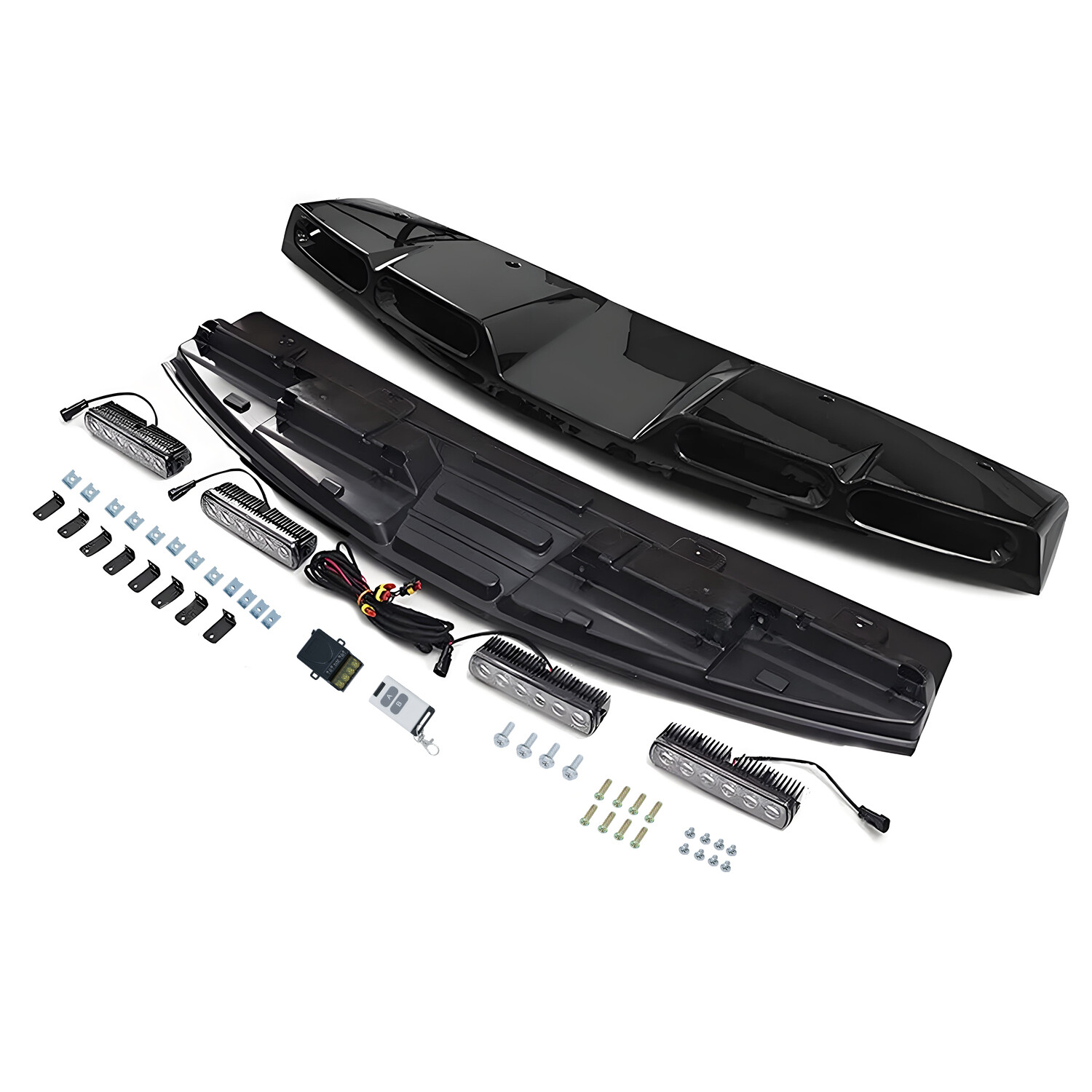 Roof Top Light Bar LED For 2020-2024 Land Rover Defender 90 110 130 Gloss Black