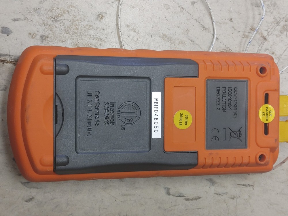 Ames DTT-1372 Dual Input Contact Thermometer Temperature Measurement Testing