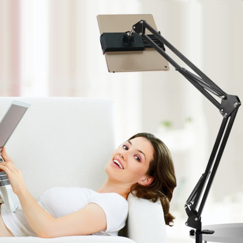 360° Rotation Adjustable Bed Mount Foldable Bracket for 4.72"-7.08" Phone&Tablet