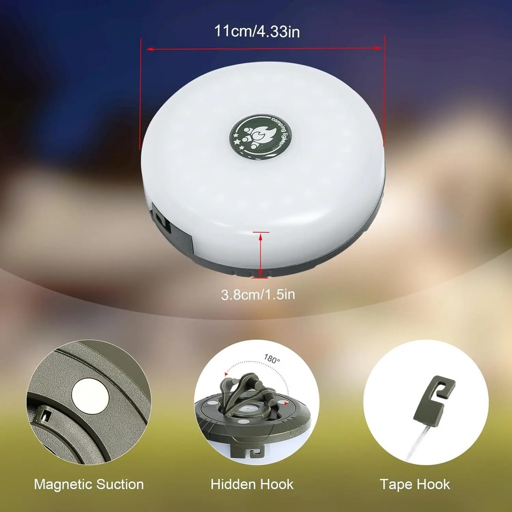 Multi TYPE-C Rechargeable Outdoor Camping Hiking String Lamp LED Lights Torches