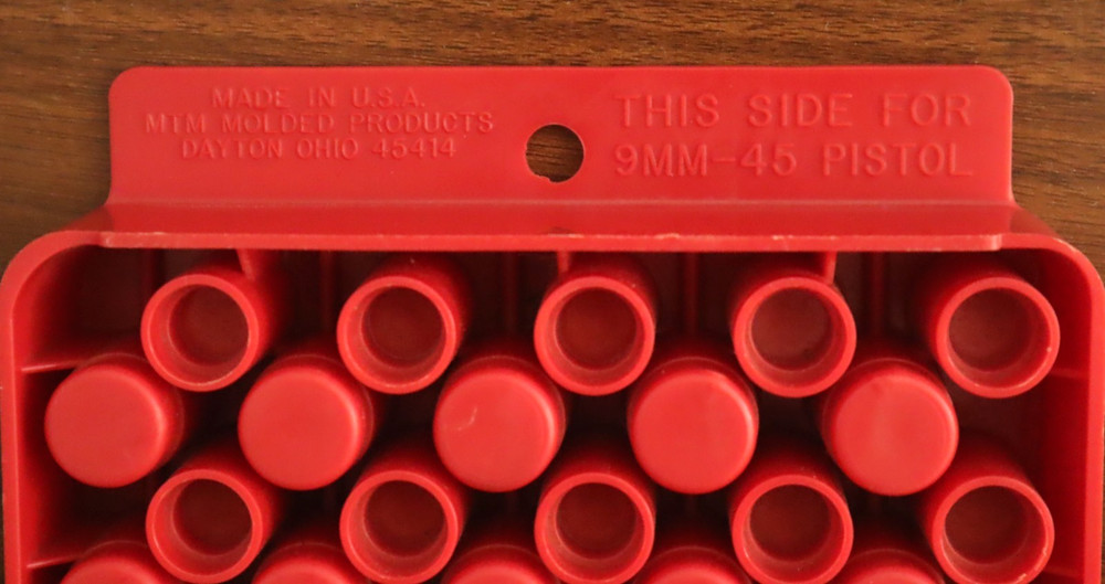 MTM Universal Ammo Loading Tray Red 9mm / .45 ACP