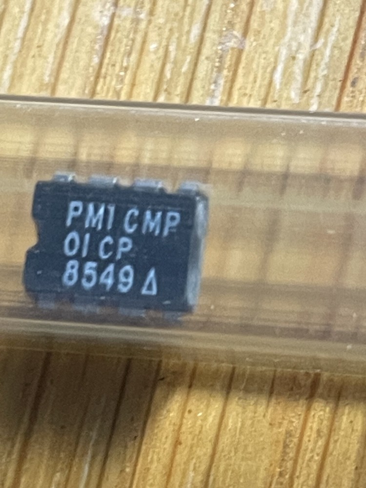 TWO (2)  brand new PMI CMP01CP - Single Voltage Comparator - Plastic DIP-8
