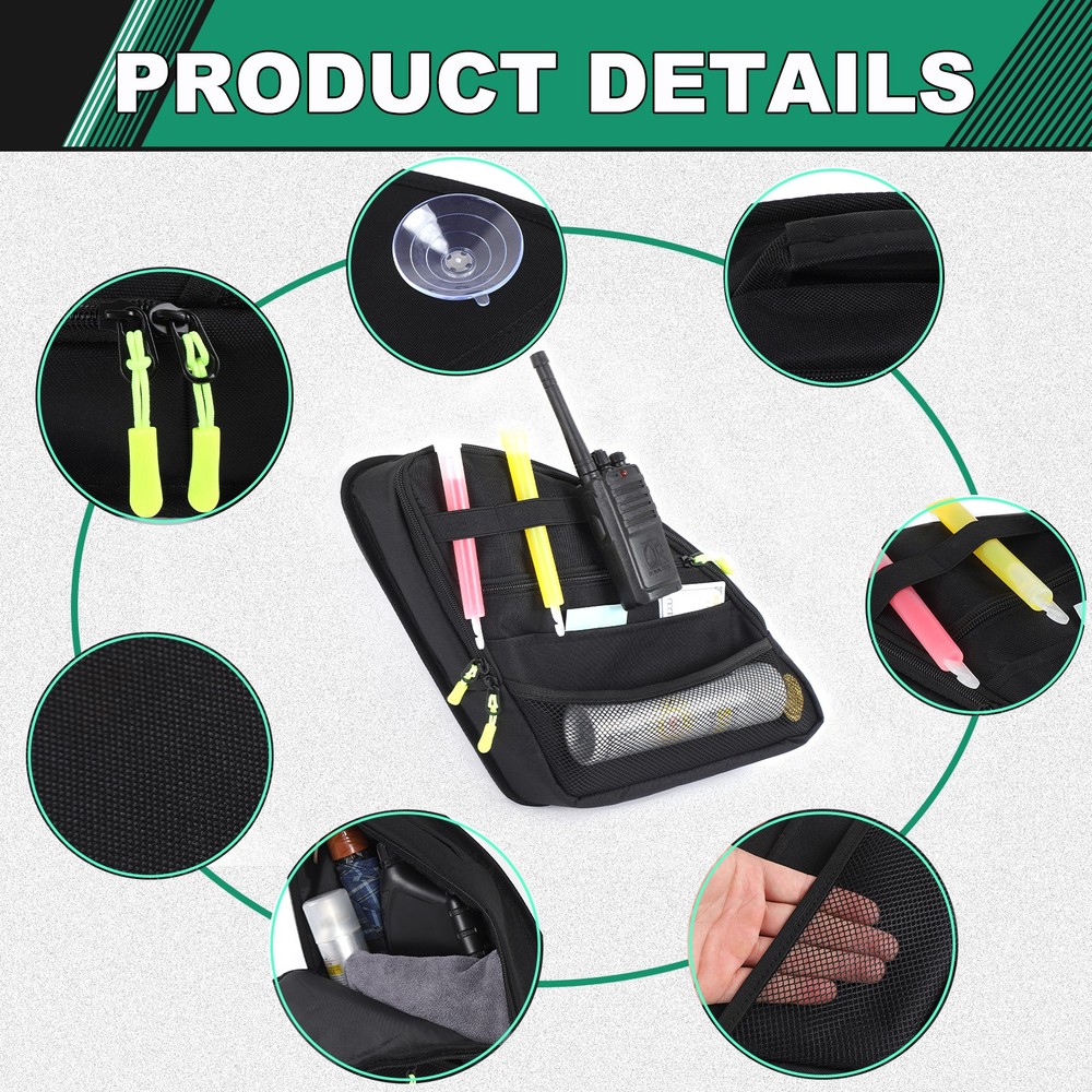 2PCS Black Tailgate Window Package Bag For Leapmotor C10 2024+