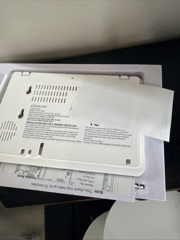 Clare One Alarm panel