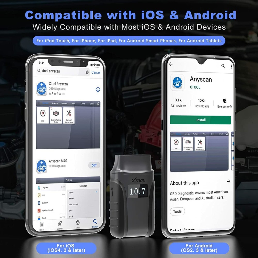 2024 XTOOL A30D Car OBD2 Scanner Bidirectional All System Diagnostic Tool 14+