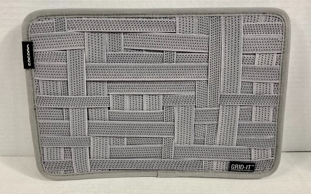 Luggage Accessory Organizer Overlapping Grid Gray