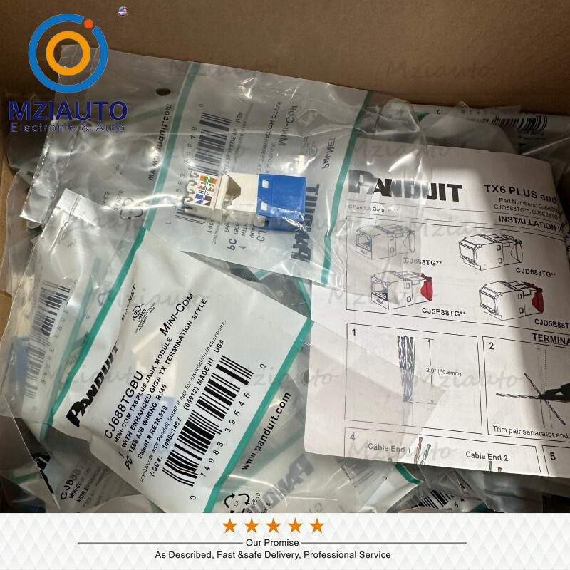 50X Cat6 MiniCom UTP RJ45 Network Jack Module Blue For Panduit CJ688TGBU Giga TX