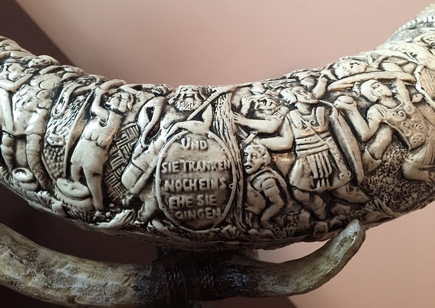 Peter Duemler Germanen Horn with Stand by Thewait Germany