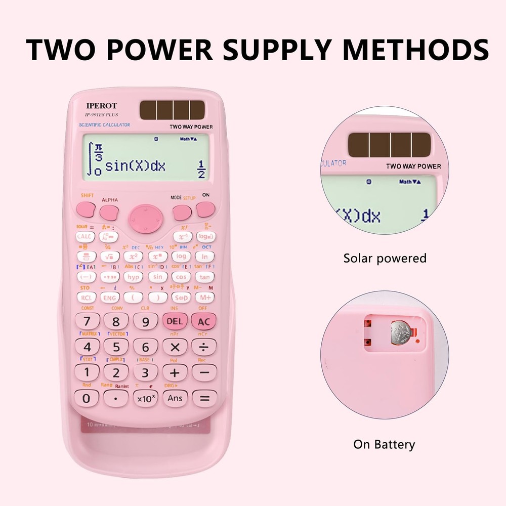 Scientific Calculators, Pink Scientific Calculator 417 Function, Desktop Math...