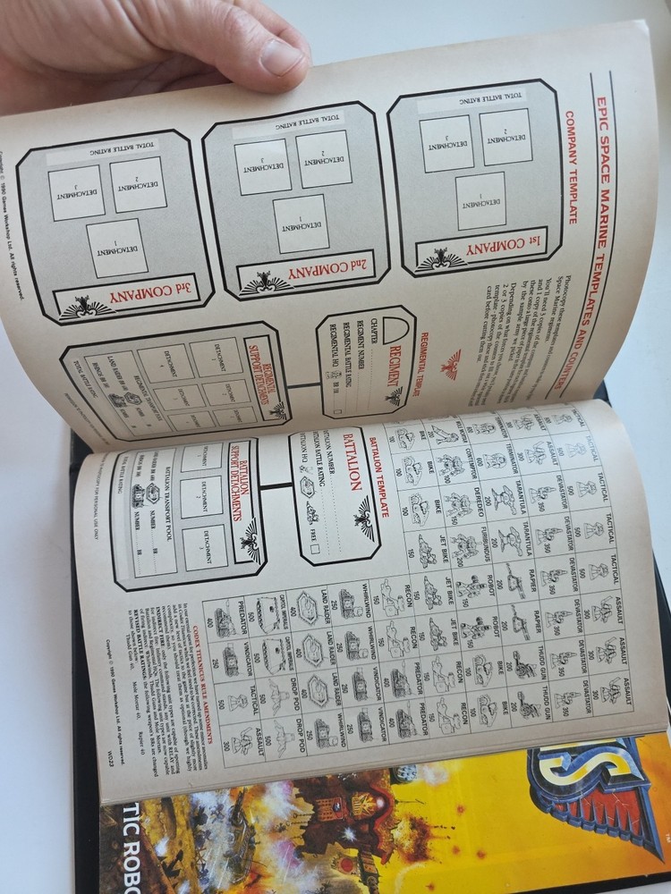 Codex Titanicus 1st Edition Warhammer 40K Games Workshop 1989 IN 3 RING BINDER