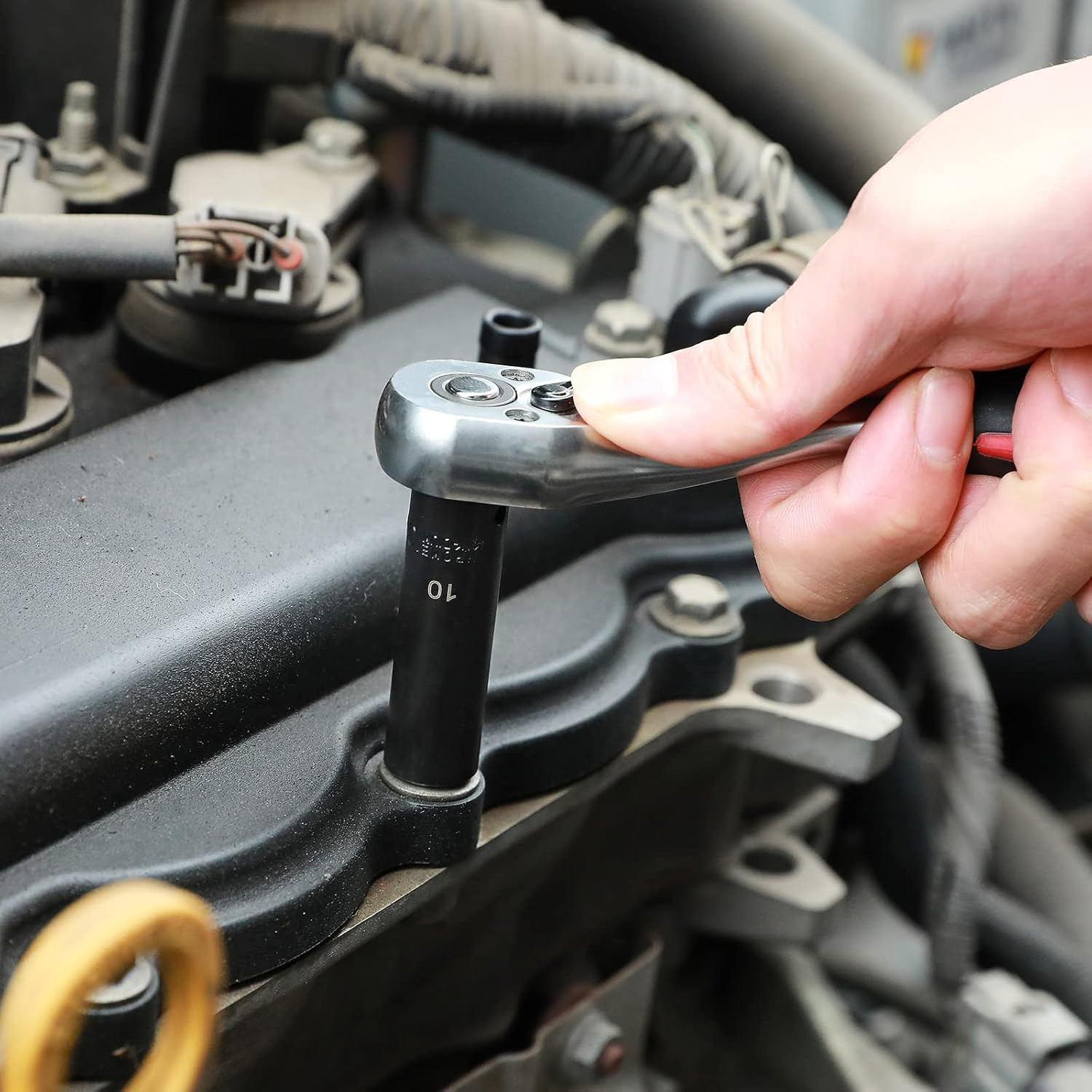 1/4 Inch Drive Master Impact Socket Set 50-Piece 6-Point SAE/Metric 5/32 Inch