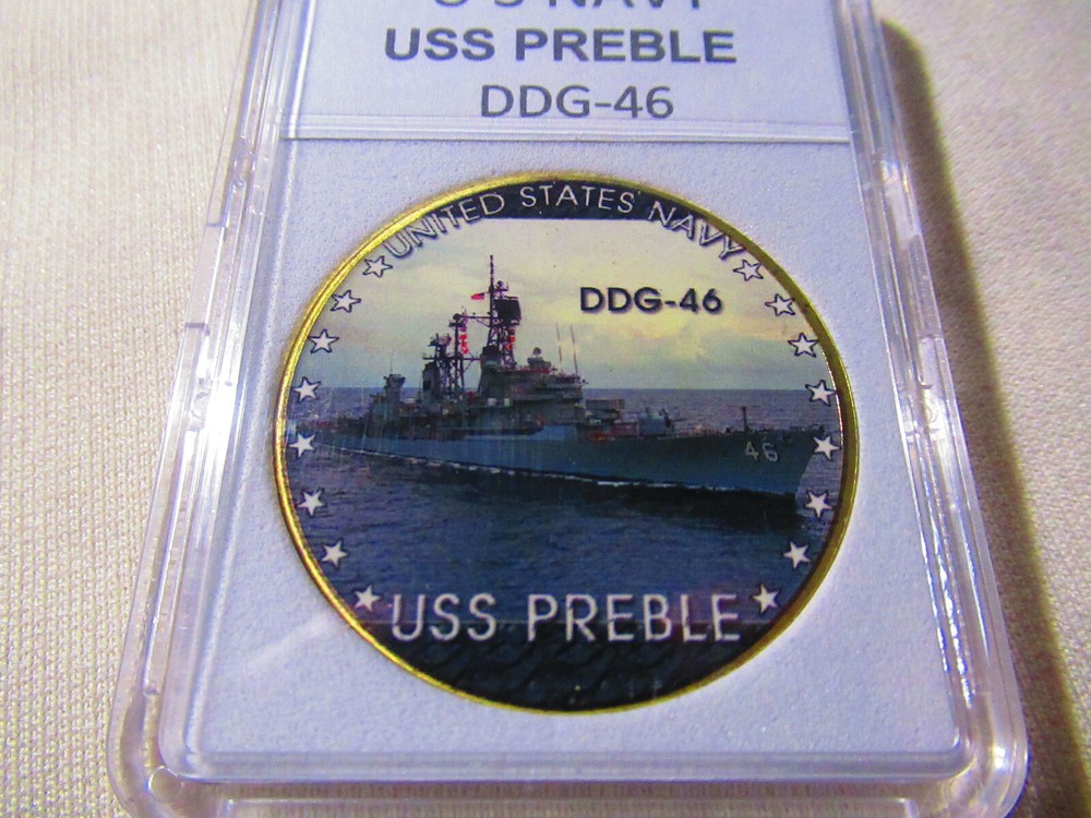 US NAVY - USS PREBLE (DDG-46) Challenge Coin