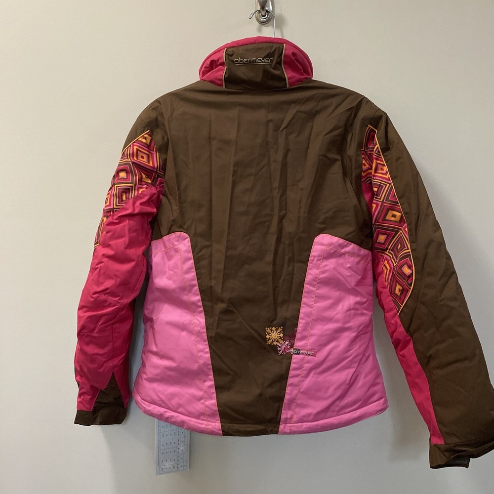 Obermeyer Junior Brown Pink Multicolored Ski Jacket Size 16
