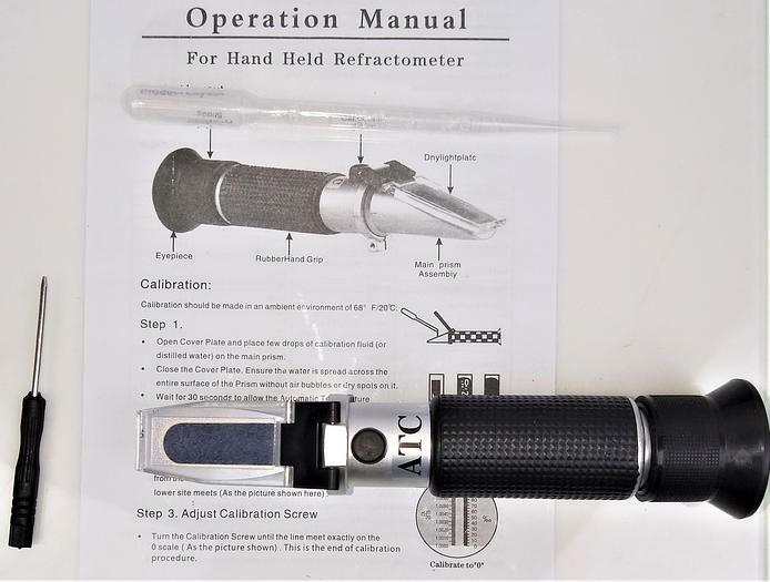 Portable Hand-Held Refractometer with ATC