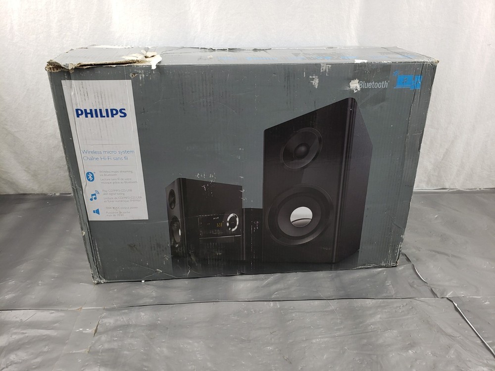 PHILIPS BTM2180 37 Wireless Bluetooth Micro STEREO System USB FM MP3 CD Player