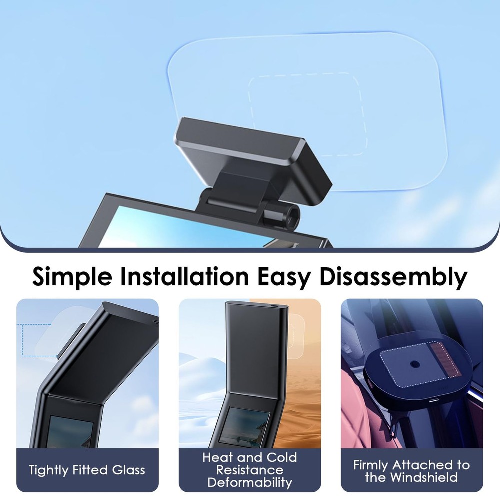 8Pcs Dashcam Windshield Sticker, Electrostatic Stickers for Dash Cam, 8-pcs