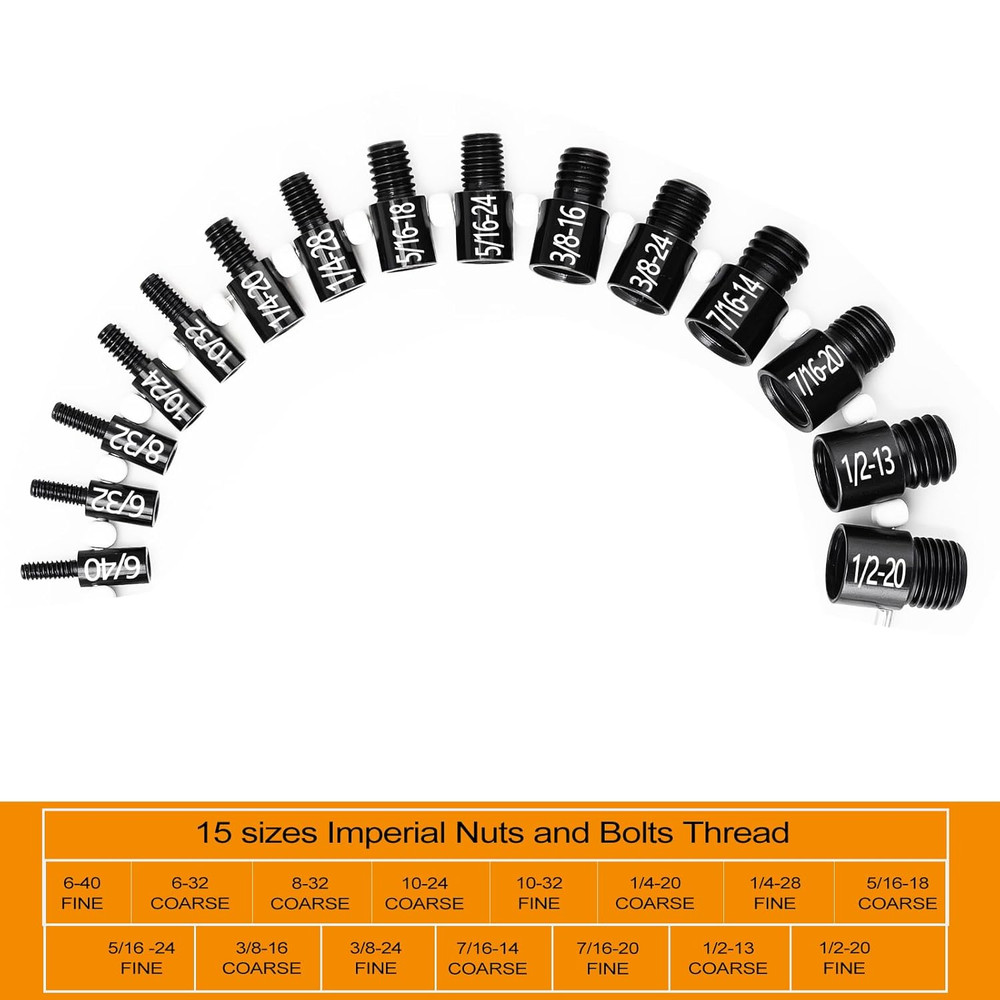 Nut and Bolt Thread Checker, Thread Checker Standard and Metric, Bolt Size and T