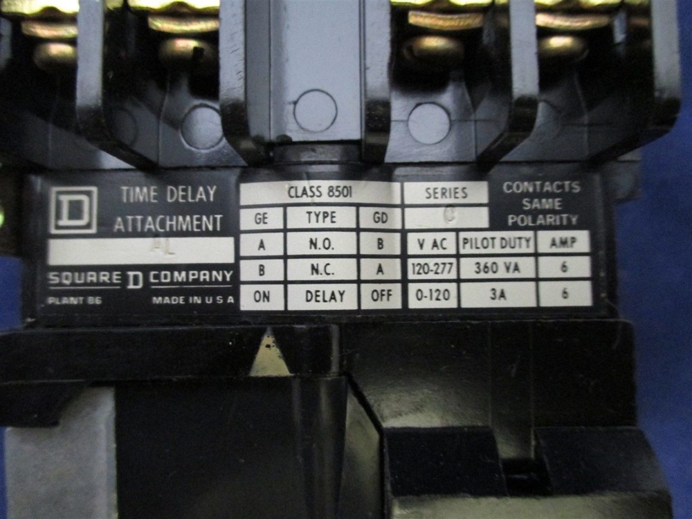Square D 8501 G080 Control Relay