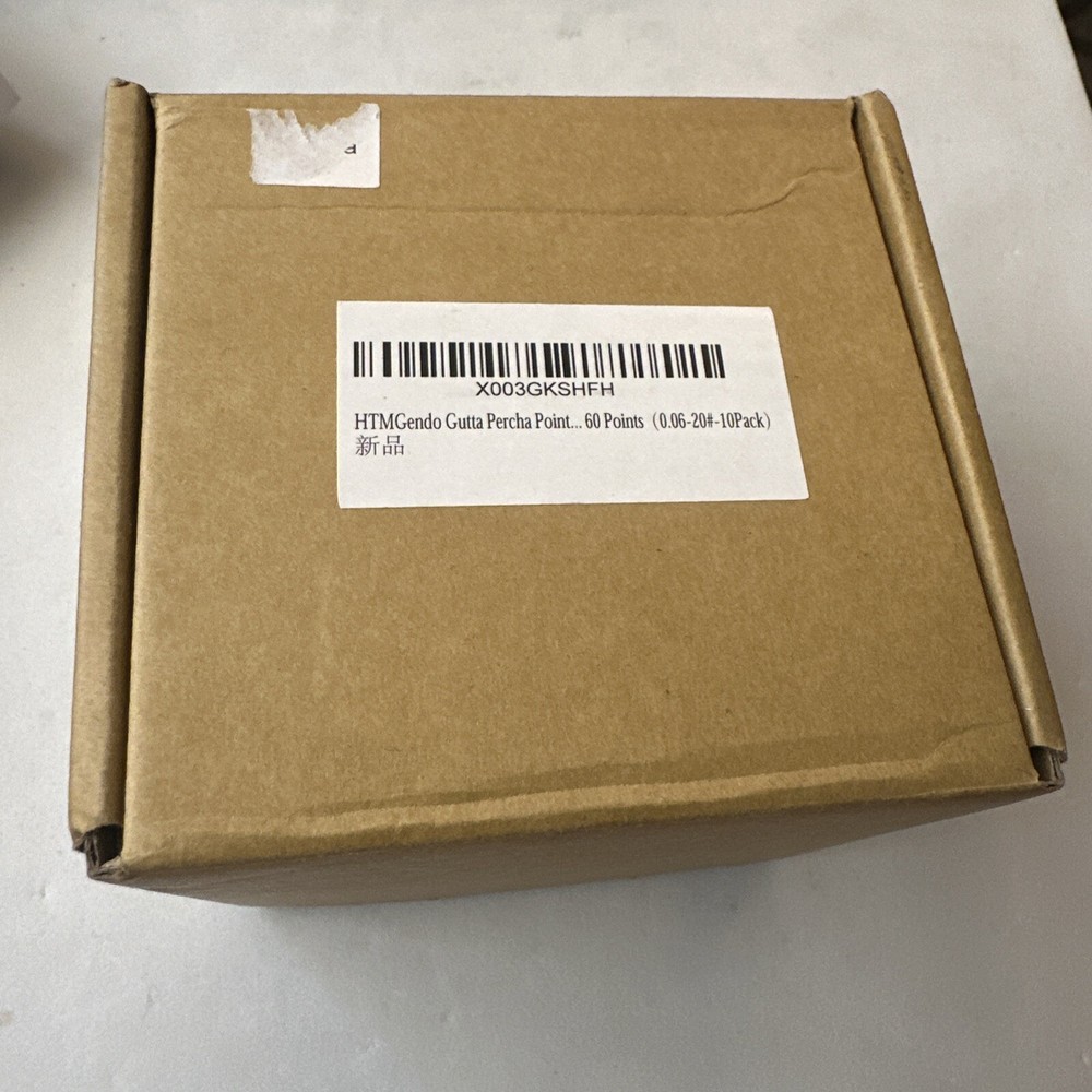 HTM Gutta Percha Points 20 / .06 60 Points per Box 10 Pack Dental Root Canal